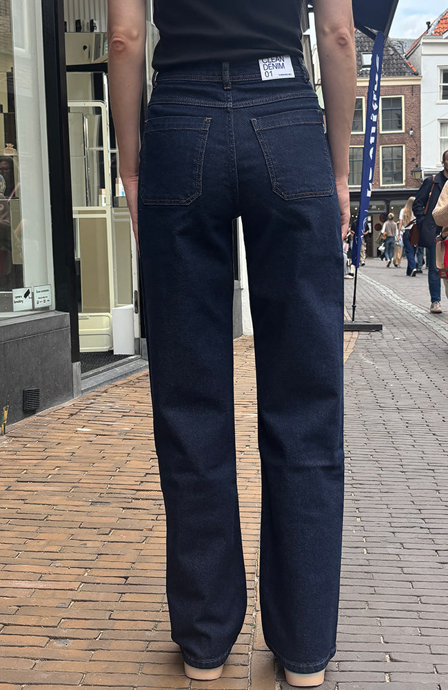 Thinking MU womens vegan Jeans Theresa Dark Blue