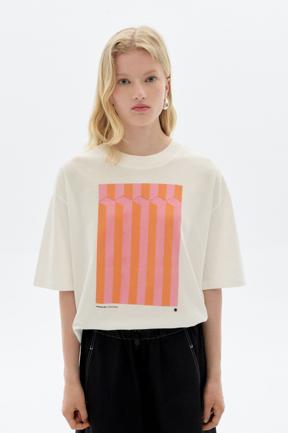 Thinking mu Damen vegan T-Shirt Oversized Lena WeiÃŸ