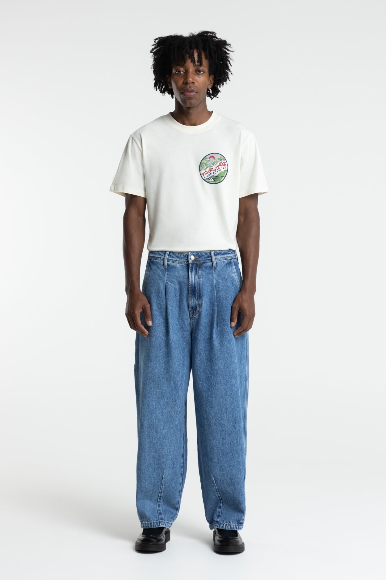 Kings of Indigo men vegan Pants Sabium Blue Reef