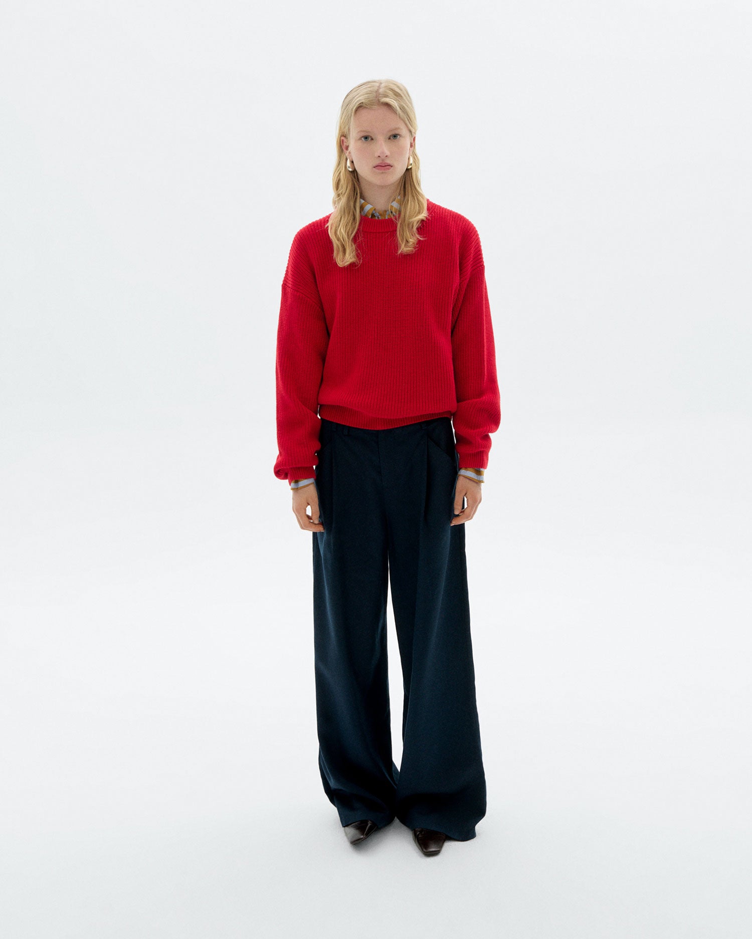 Thinking MU womens vegan Sweater Carmen Red