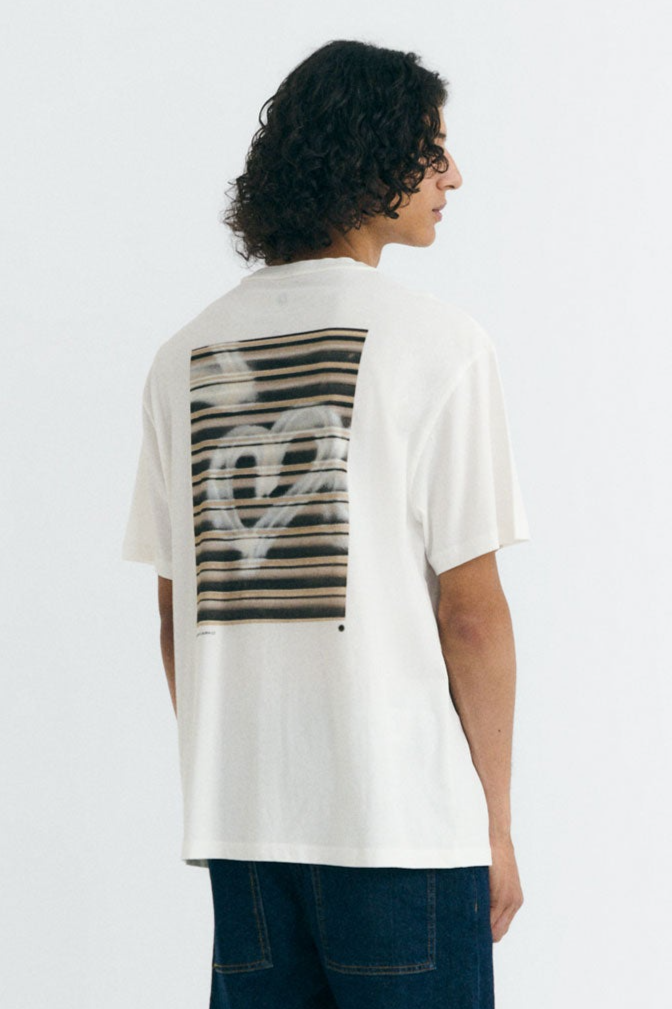 Thinking mu Herren vegan T-Shirt Aaron R Grafitti WeiÃŸ