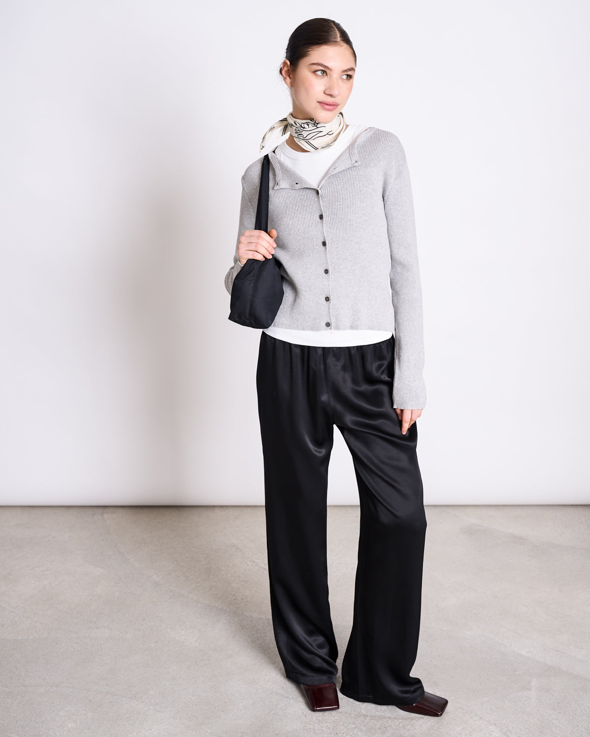 JAN 'N JUNE womens vegan Cardigan Glimt Light Grey