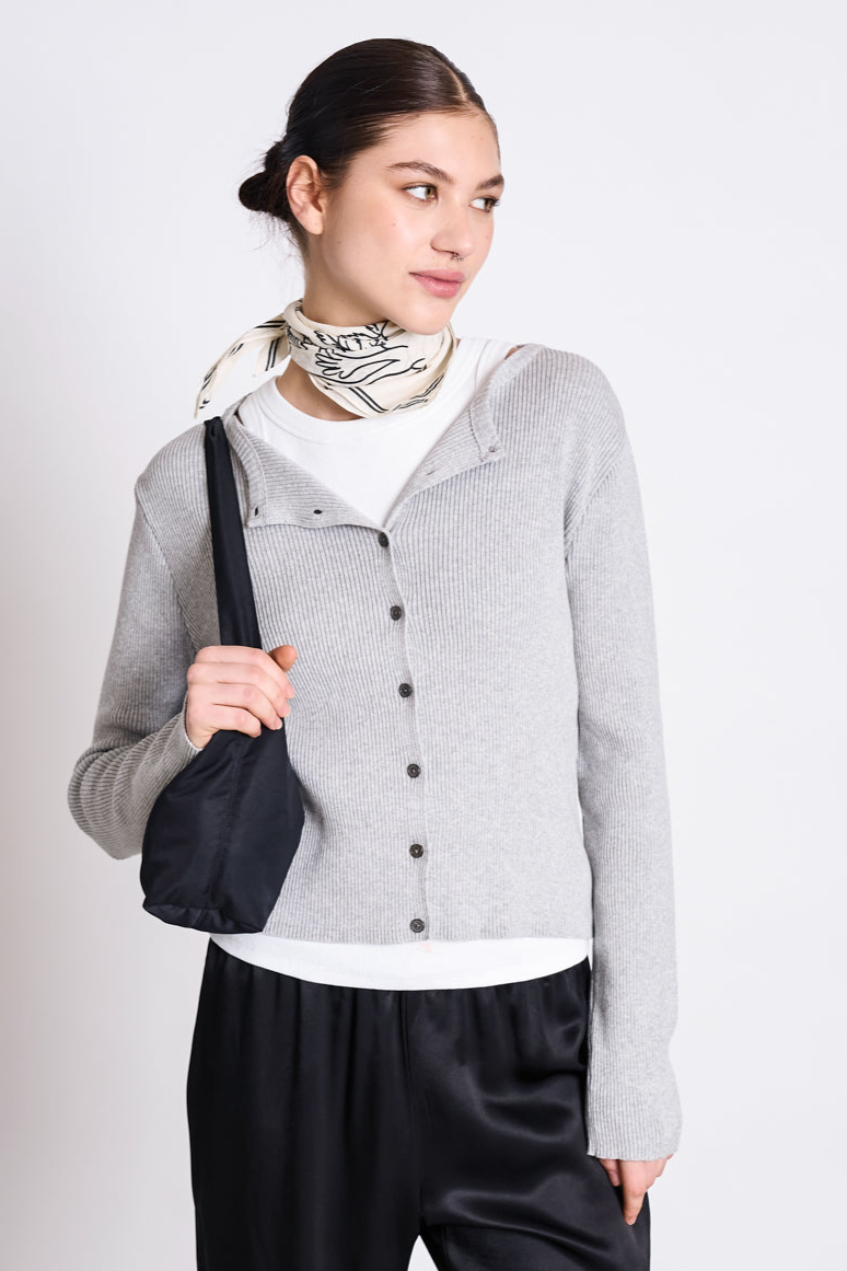 Image of JAN 'N JUNE dames vegan Vest Glimt Lichtgrijs Gots