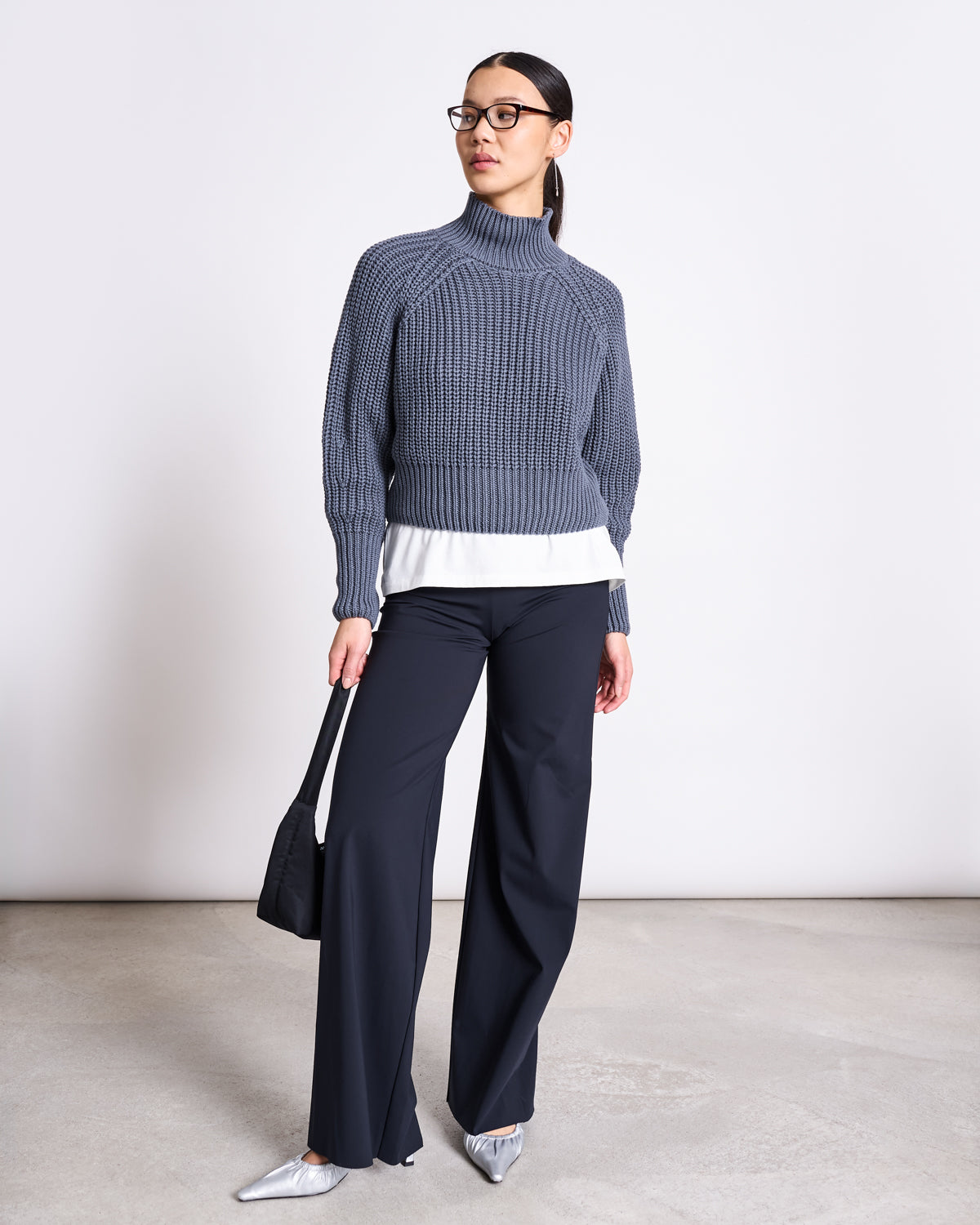 JAN 'N JUNE womens vegan Jumper Ola Turbulence Grey