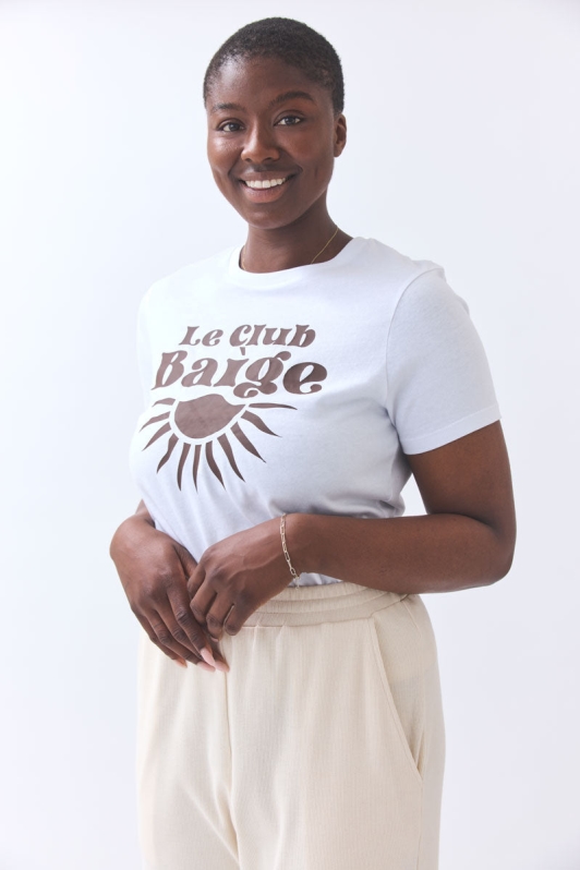 BaÃ¬ge the Label Damen vegan T-Shirt Le Club BaÃ¬ge WeiÃŸ