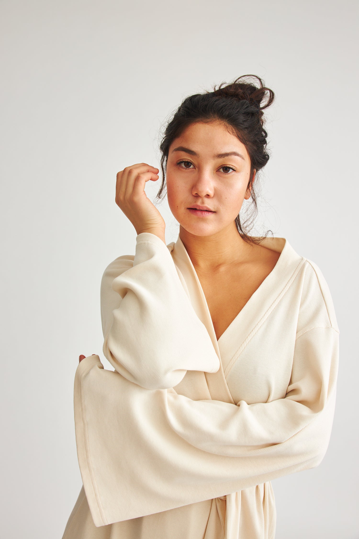 BaÃ¬ge the Label womens vegan Wrap Dress/Jacket Bali Natural