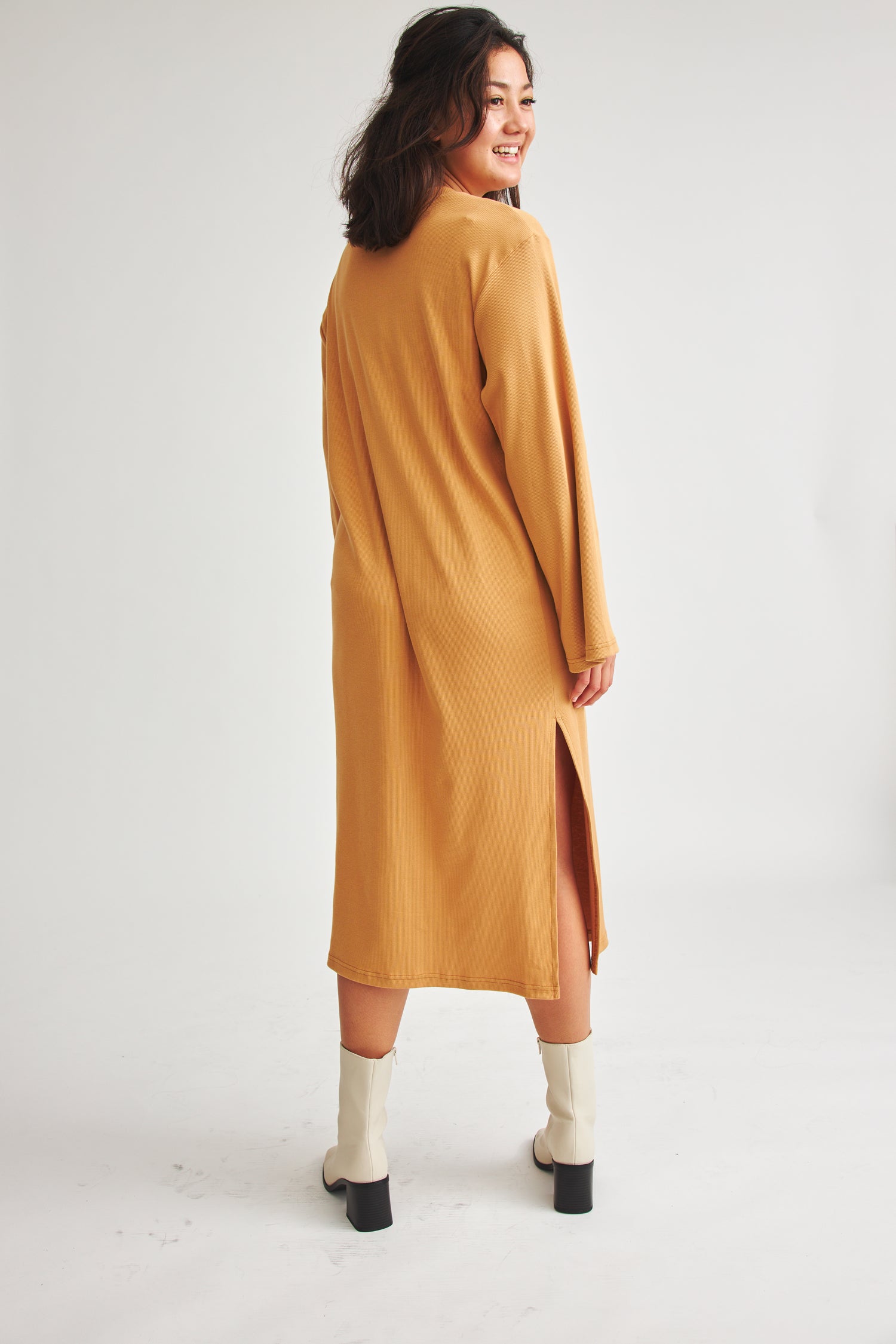 BaÃ¬ge the Label womens vegan Dress Becca Caramel
