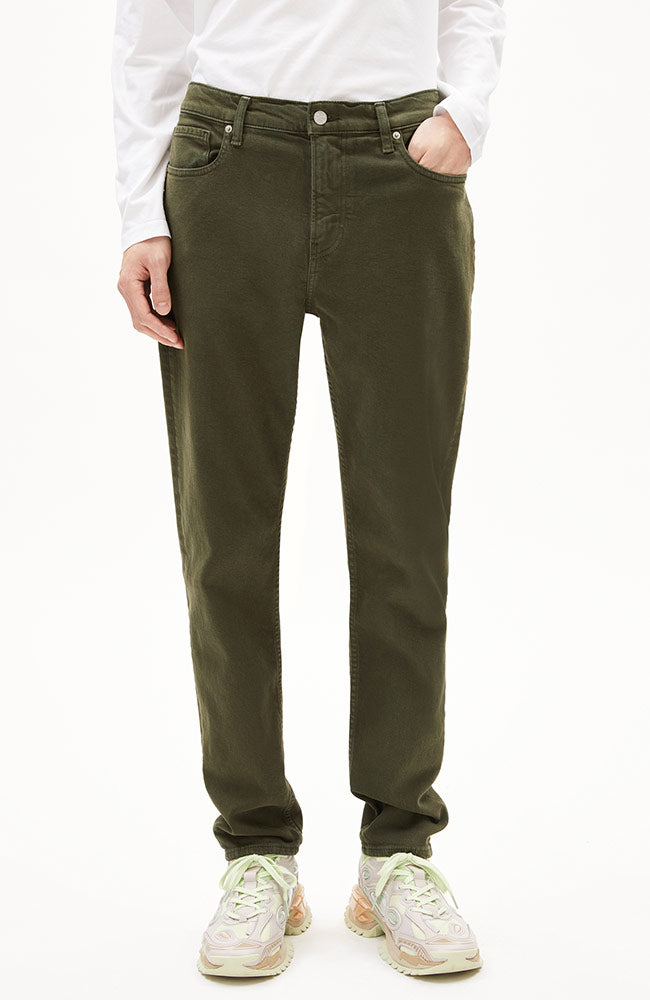 ARMEDANGELS Herren vegan Jeans Aarjo Wald TannengrÃ¼n