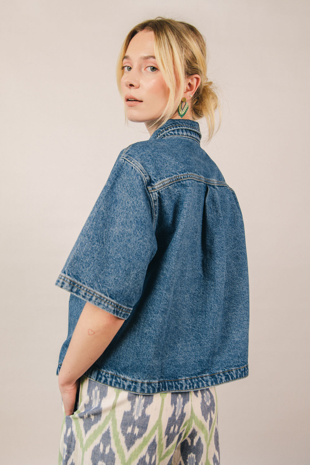 el.rÃ©sidu womens vegan Shirt Isa Blue