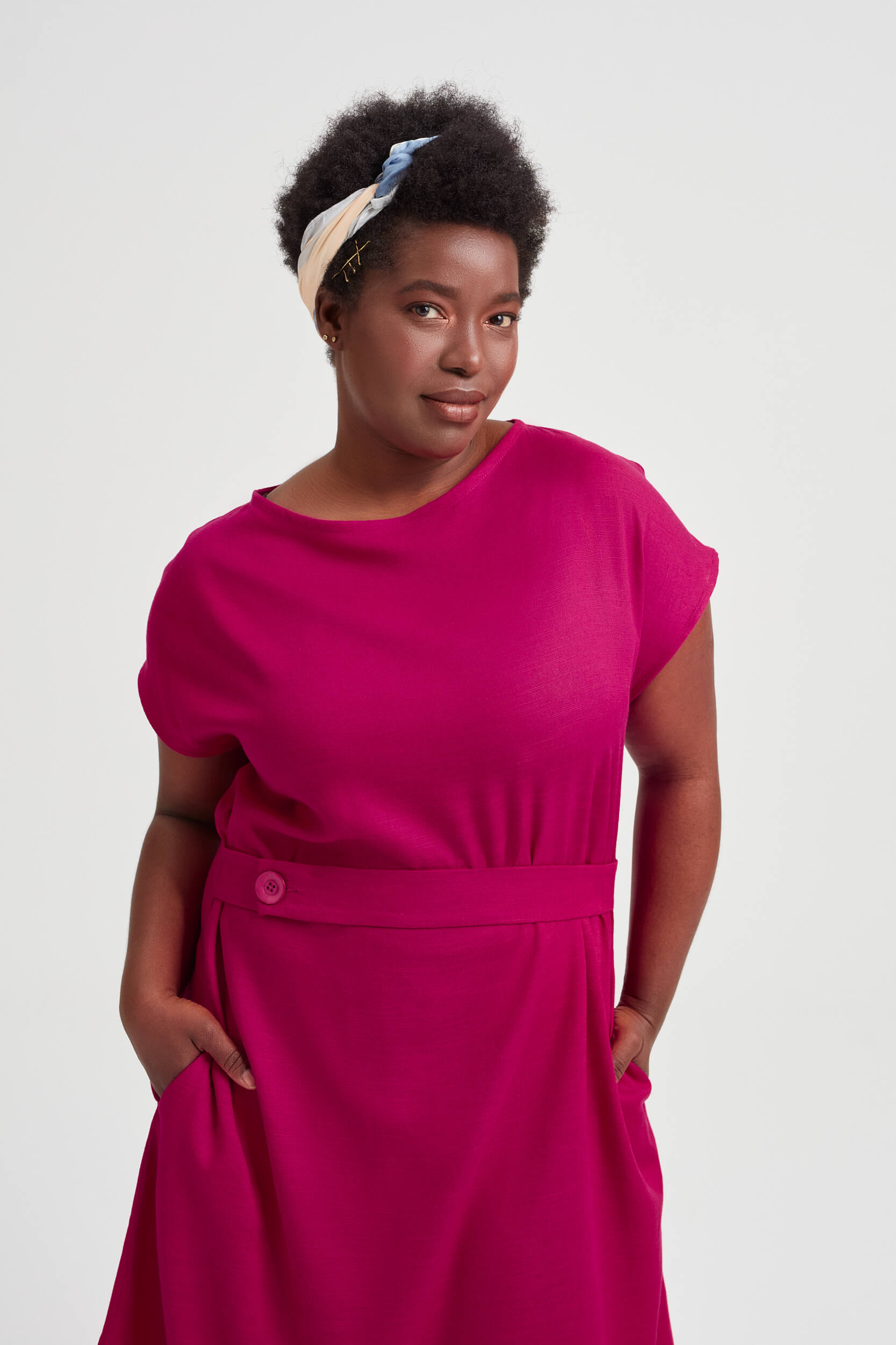 AYANI womens vegan Dress Sati Cherry Red