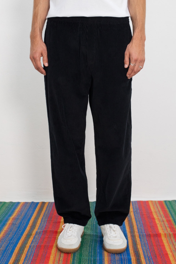 Image of Rotholz mannen vegan Broek Breed Koord Zwart