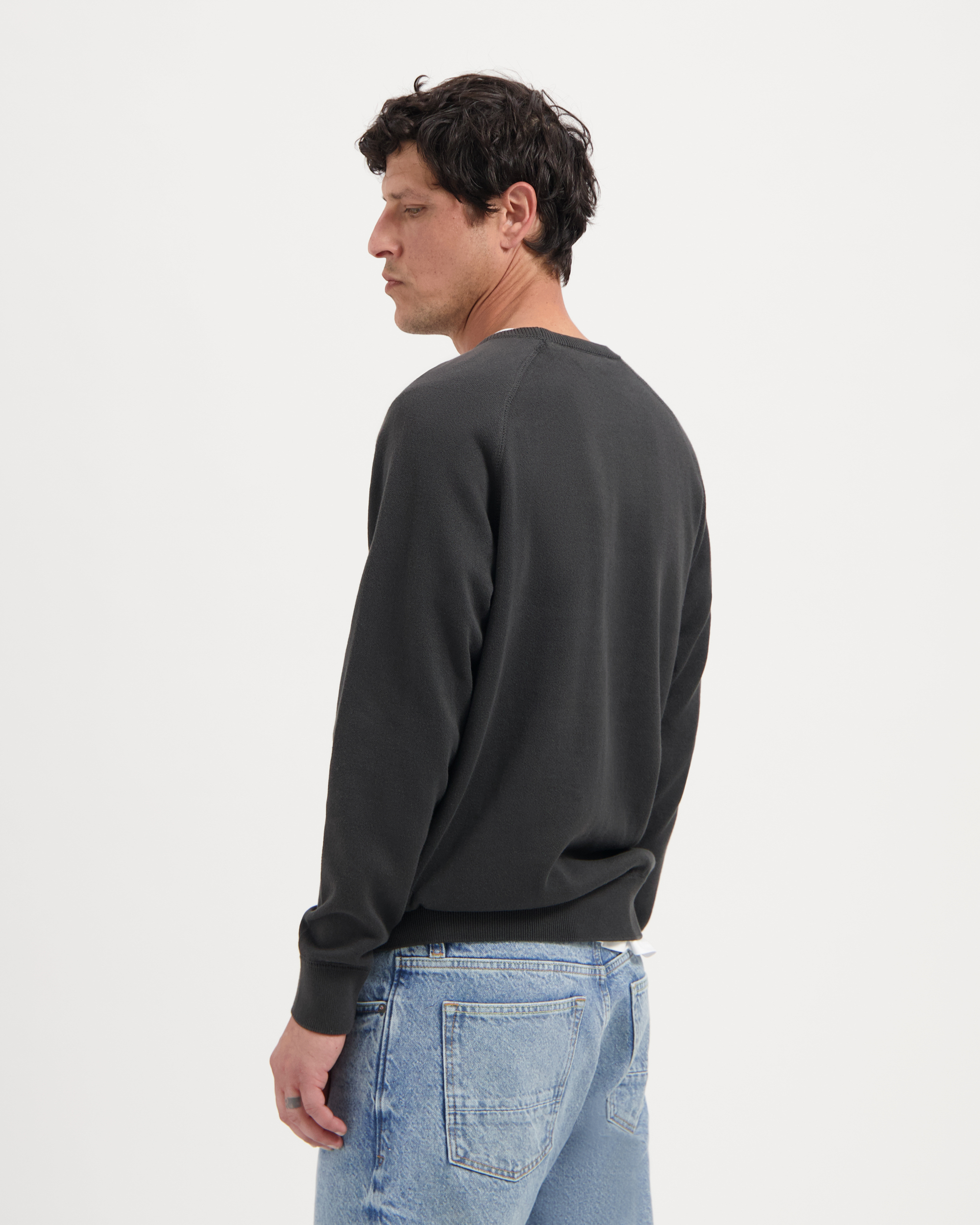 Kuyichi men vegan Knit Sweater Noel Woodland Grey