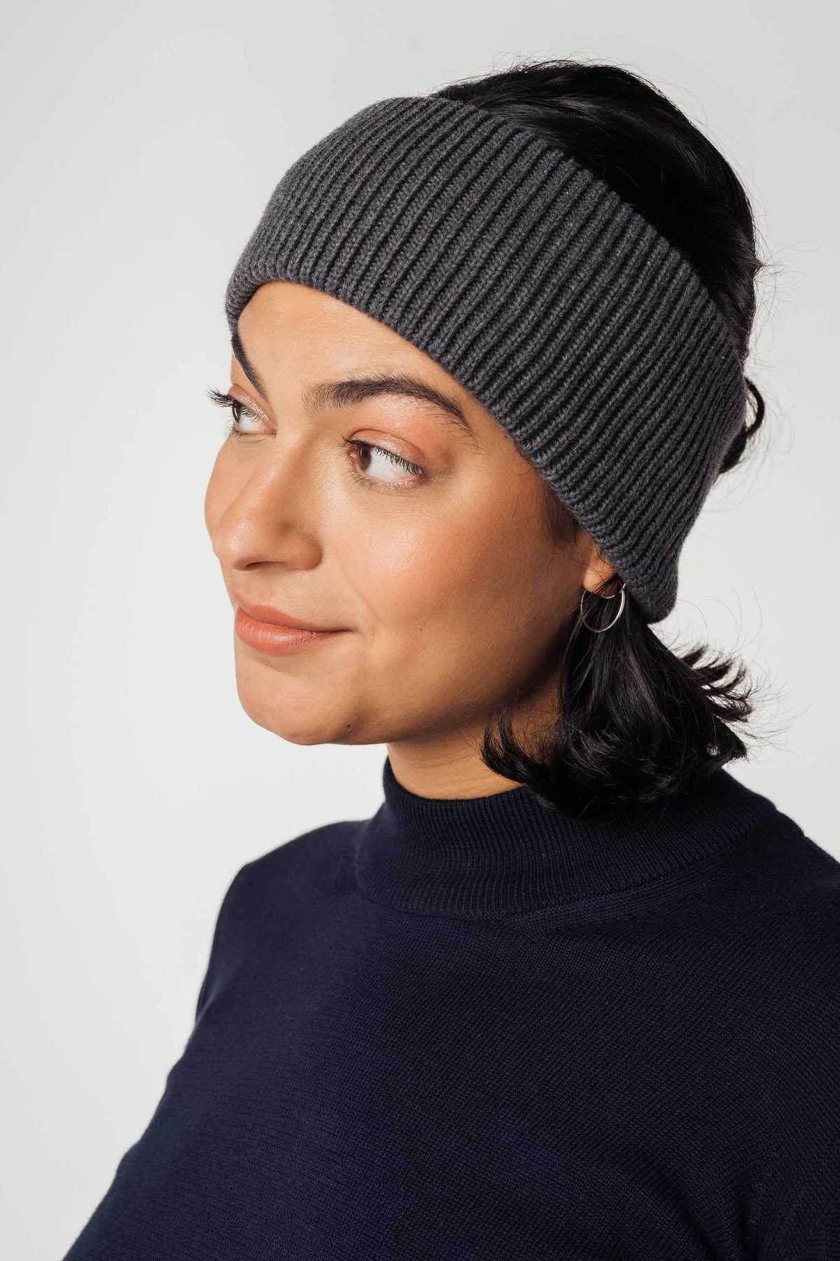 MELA womens vegan Headband Unisex Kiron Anthracite Melange