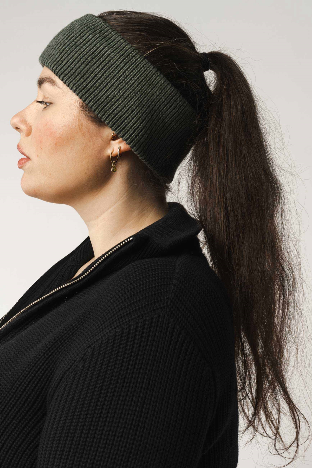 MELA womens vegan Headband Unisex Kiron Green Melange