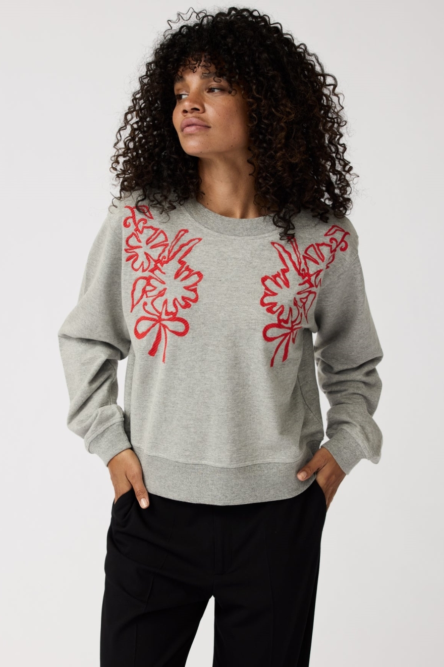 Alchemist Damen vegan Pullover Nella Grau Melange