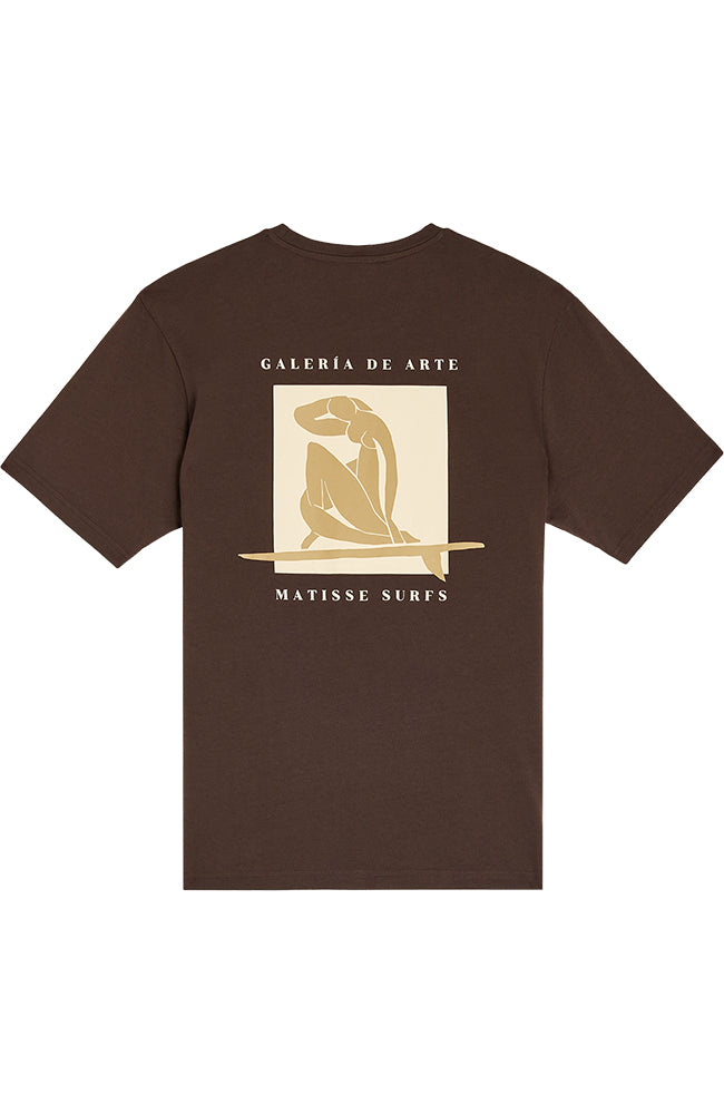 Bask in the Sun men vegan T-Shirt Matisse Dark Brown