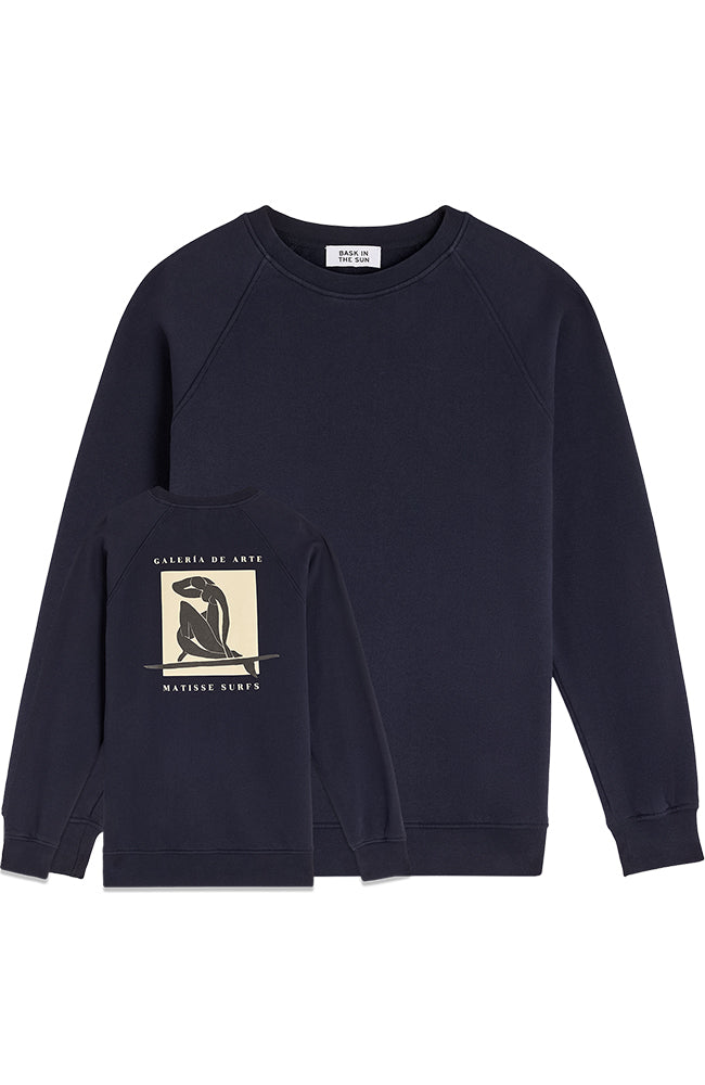 Bask in the Sun men vegan Sweatshirt Matisse Navy Blue