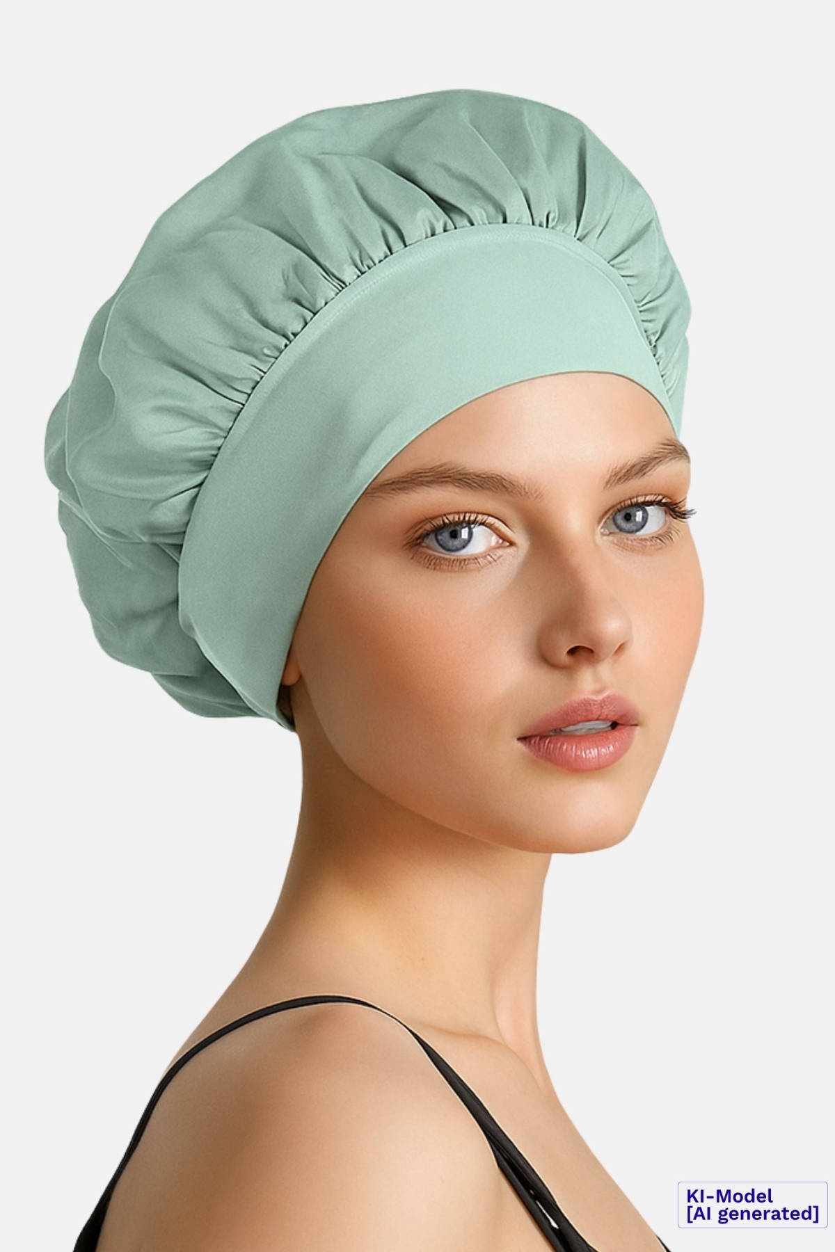 TORLAND womens vegan Sleep Bonnet Jade Green