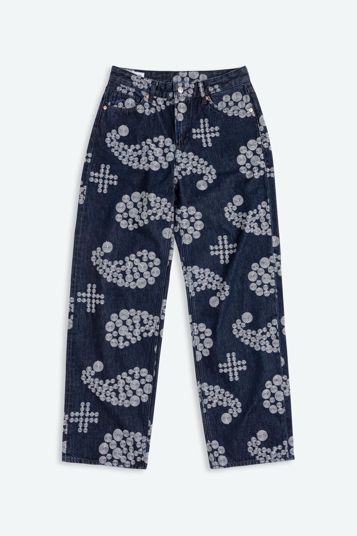 105781 - Kings of Indigo Damen vegan Jeans Joan Stickerei Denim Blau 105781 - Kings of Indigo Damen vegan Jeans Joan Stickerei Denim Blau