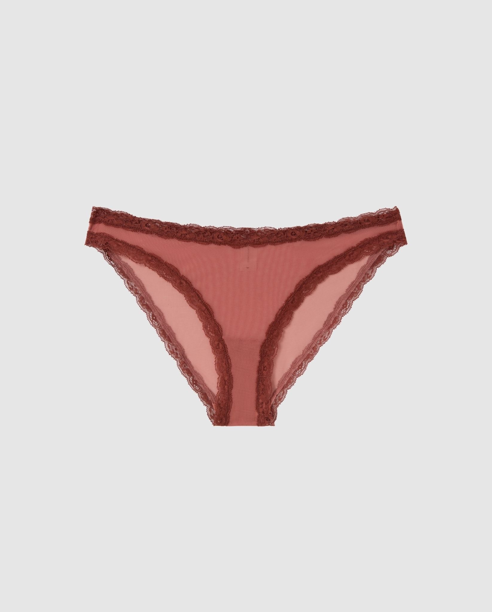 Understatement womens vegan Briefs Mesh Lace Blush