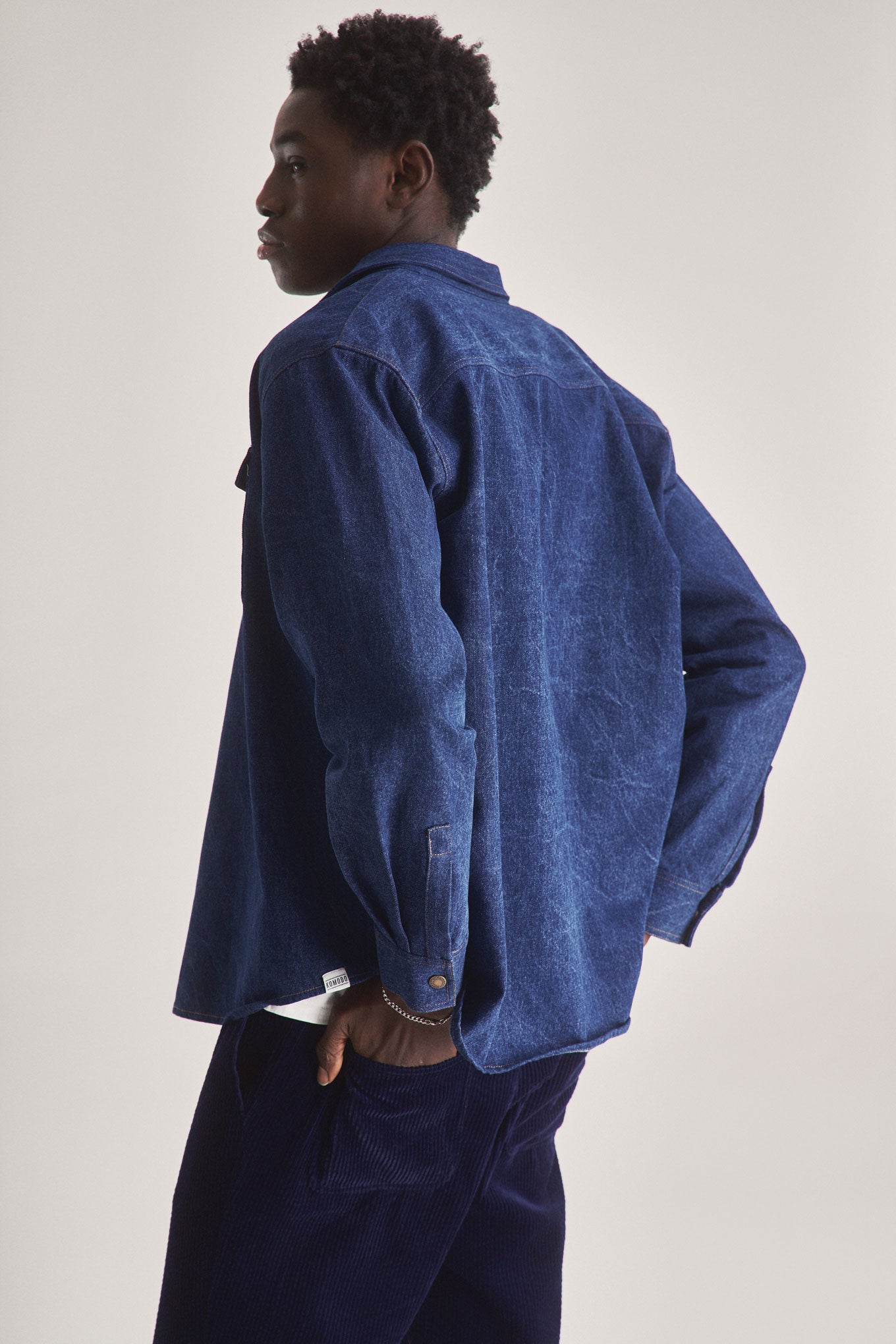 KOMODO men vegan Shirt Karda Dark Denim