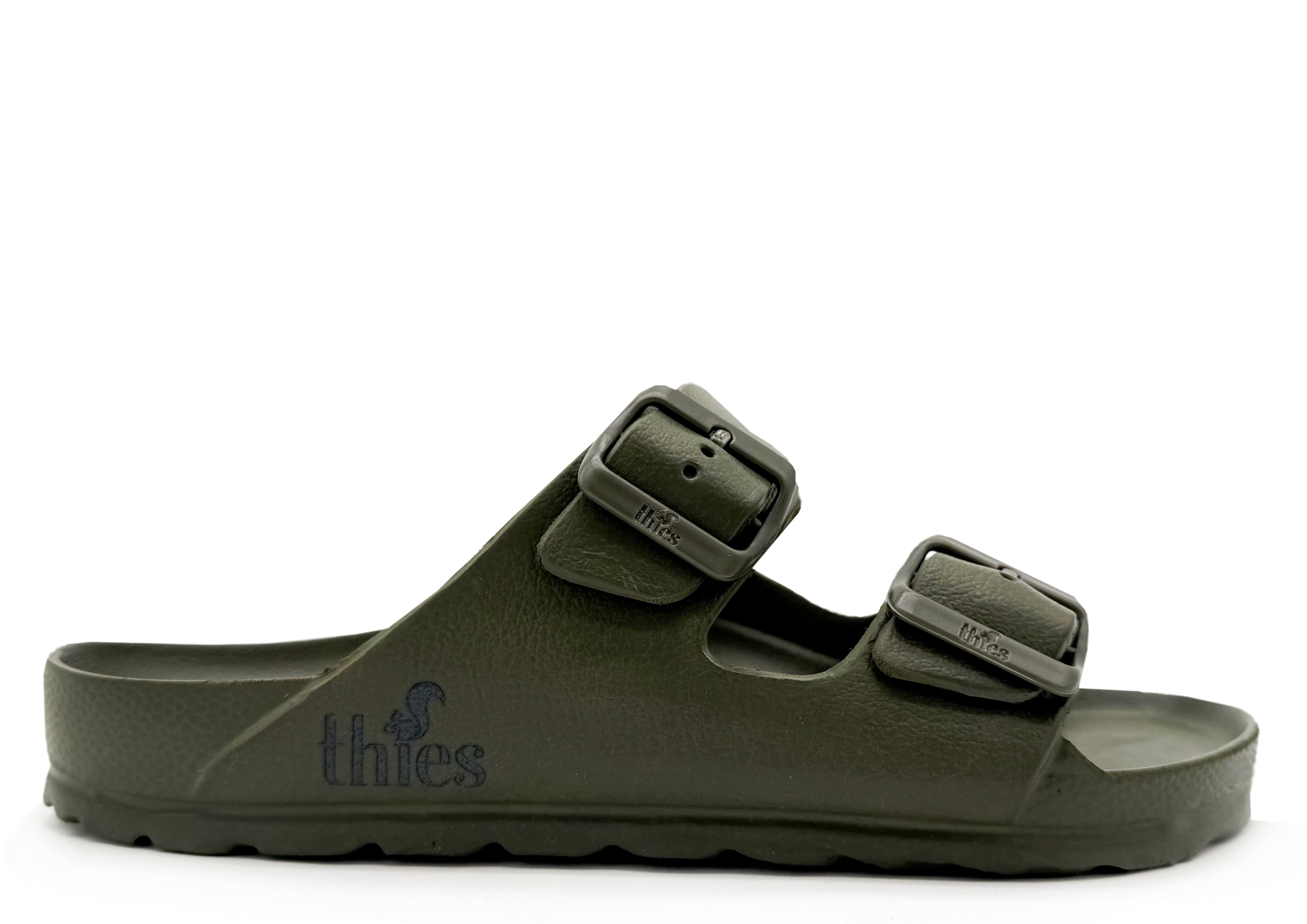 thies Sandalen Ecofoam Olijfgroen