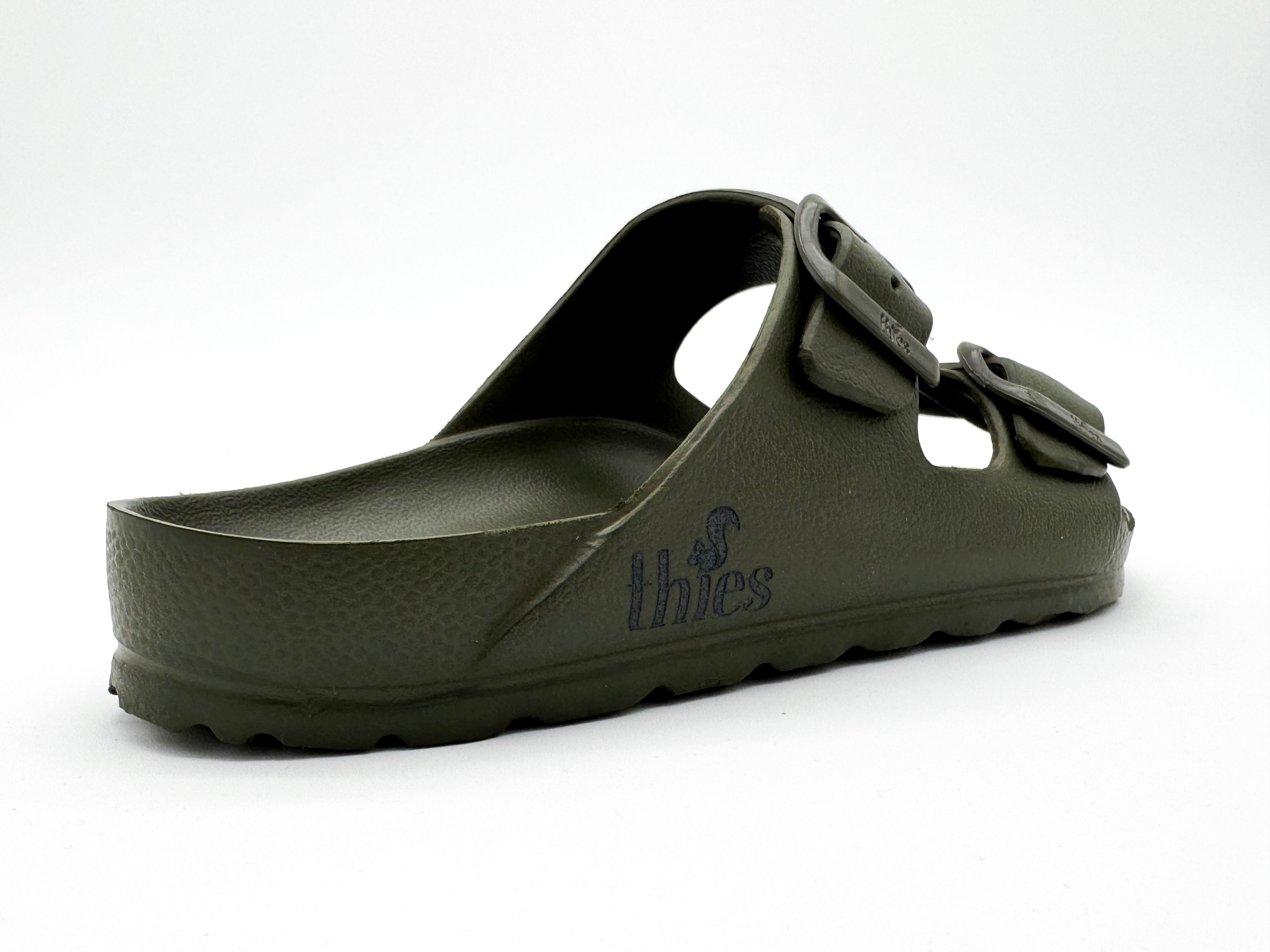 thies Sandalen Ecofoam Olijfgroen
