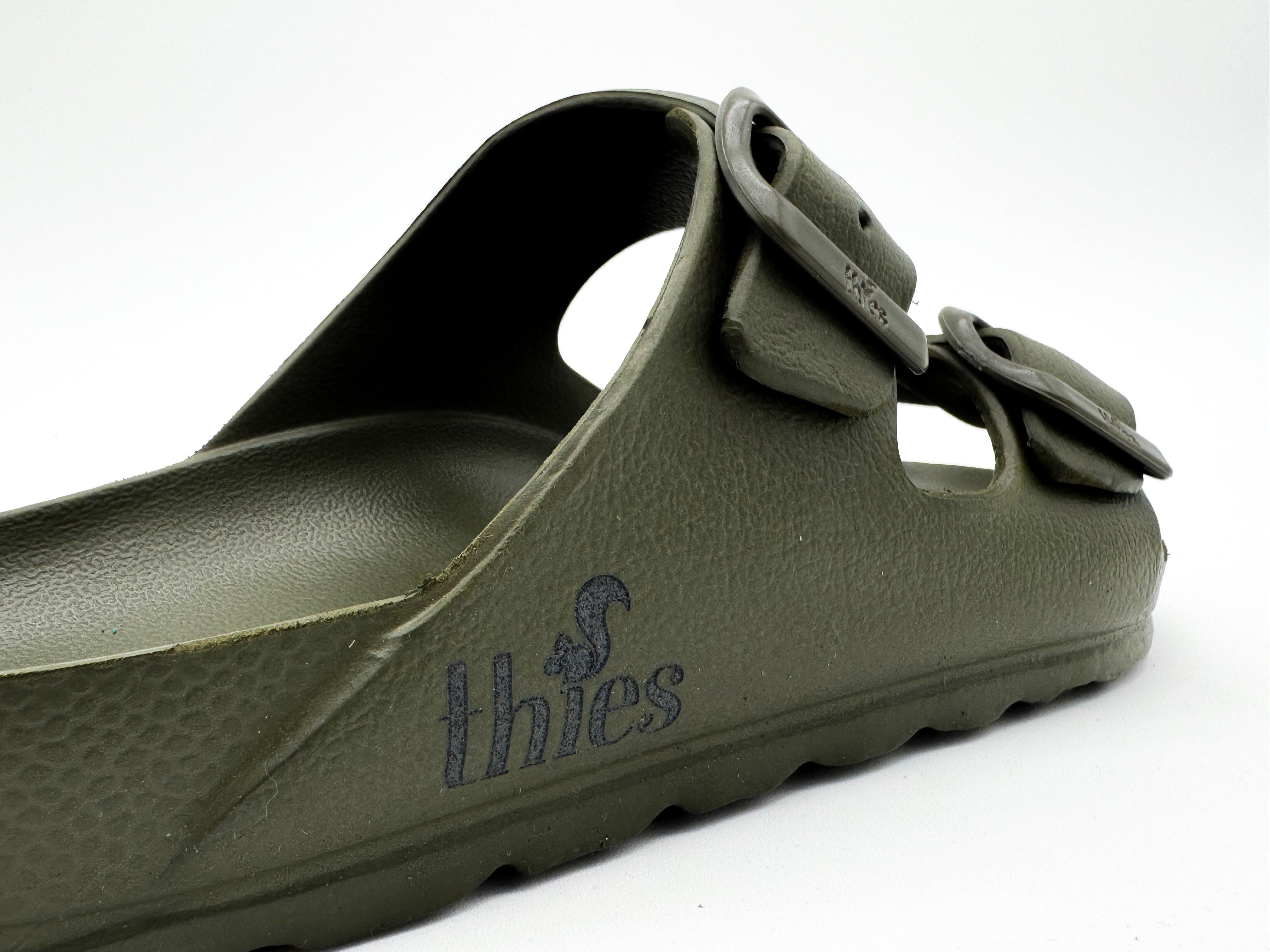 thies Sandalen Ecofoam Olijfgroen