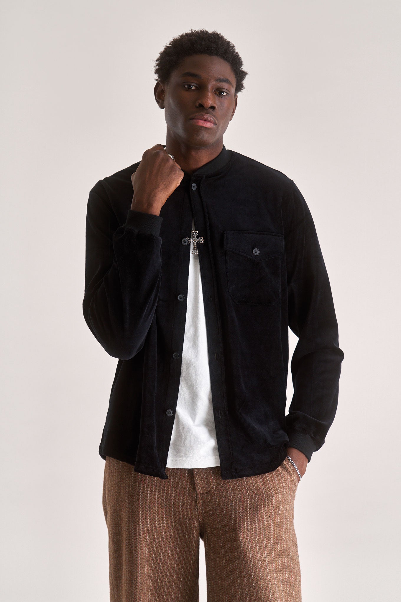 Image of KOMODO mannen vegan Overshirt Cole Zwart