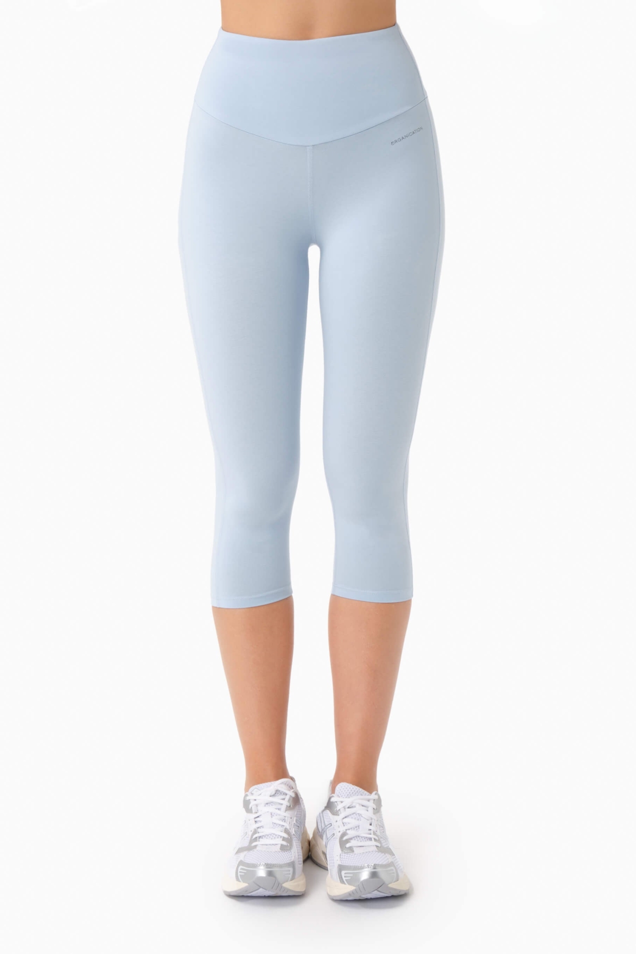 ORGANICATION womens vegan Capri Leggings Lissa Seashell Blue