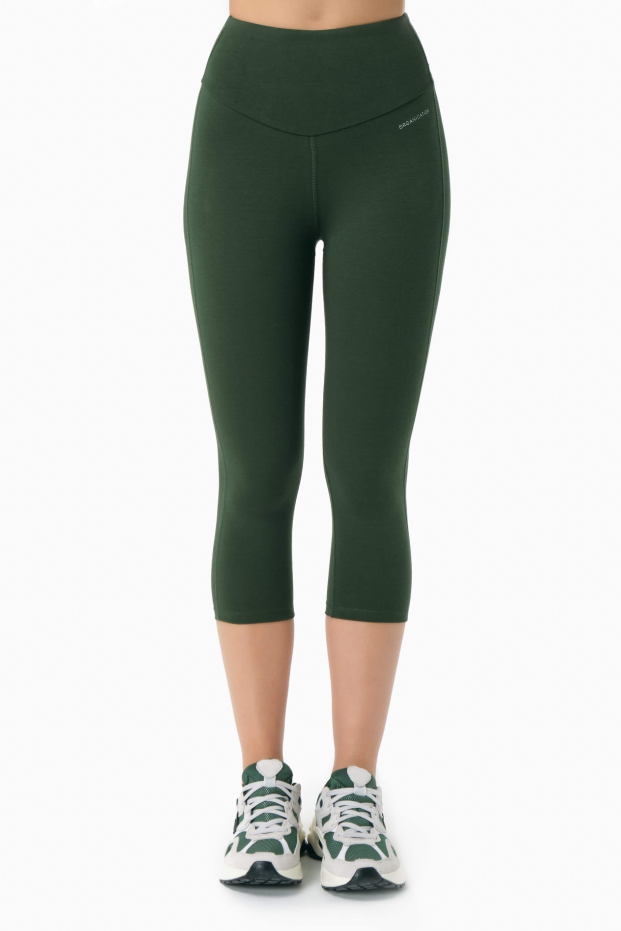 ORGANICATION womens vegan Leggings Capri Lissa Amazon Green