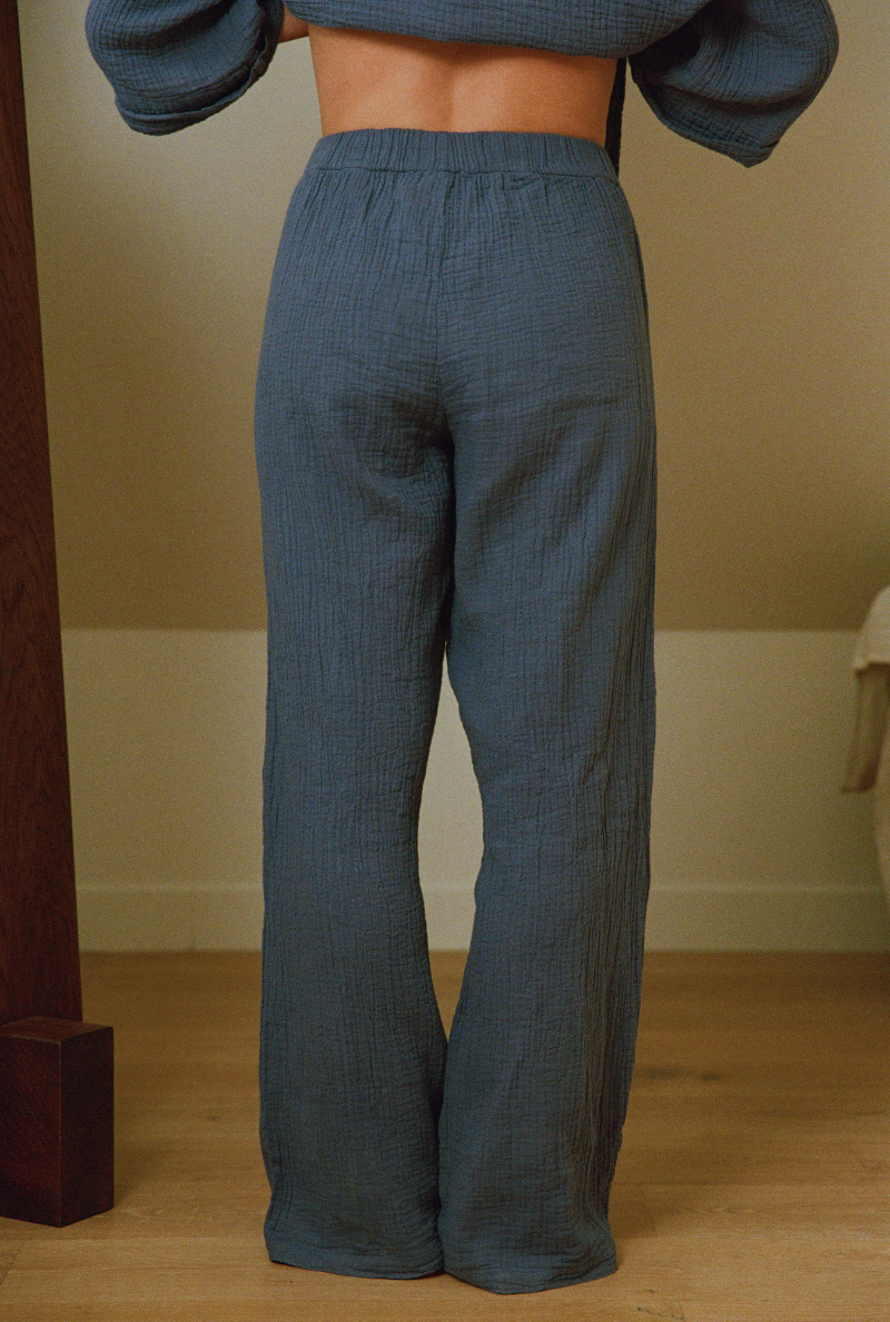 NÃ©nÃ©s womens vegan Pants HaydÃ©e Blue