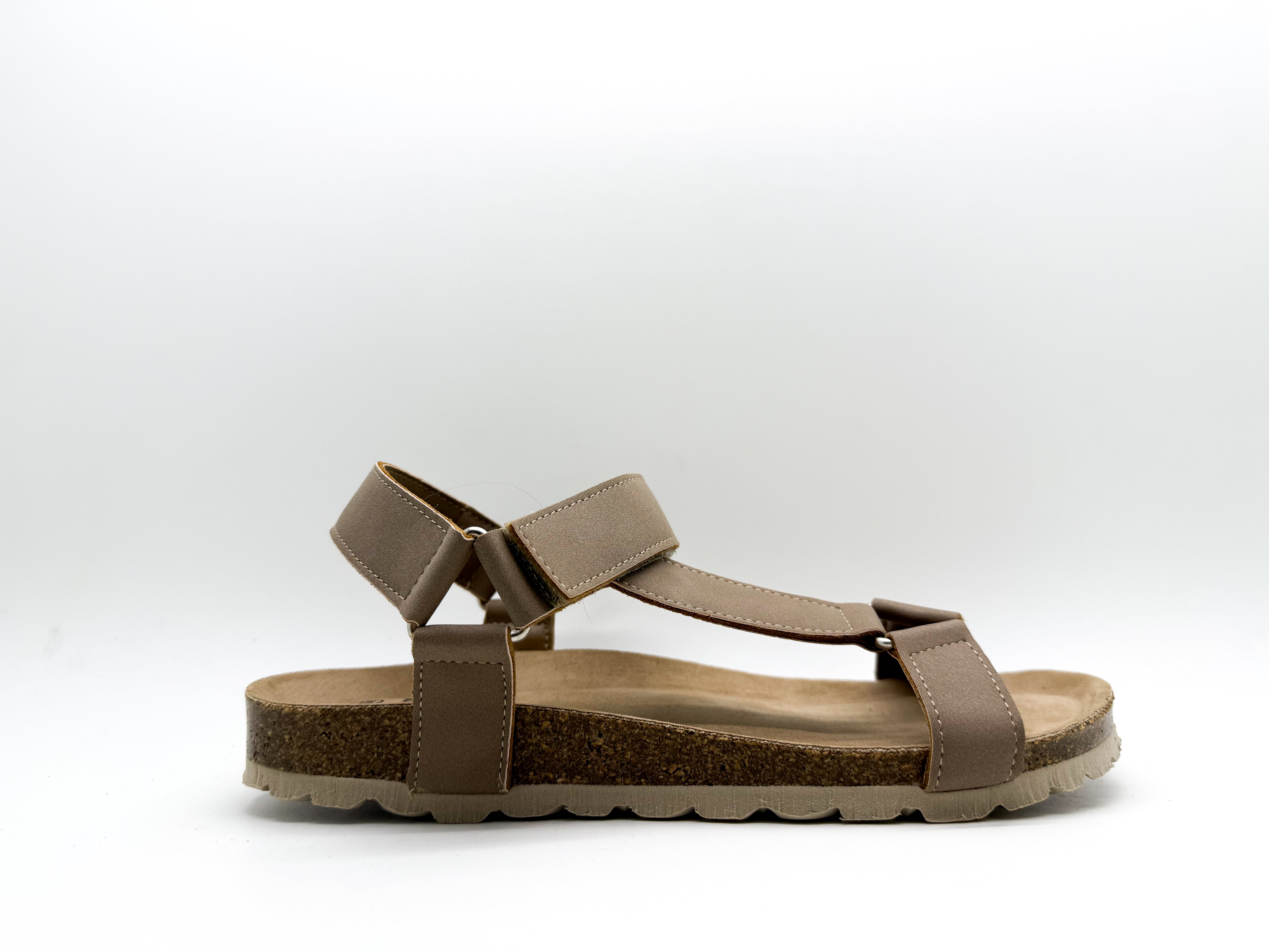 106016 - Herren vegan Sandalen Eco Bio Trek Elefant Grau 106016 - Herren vegan Sandalen Eco Bio Trek Elefant Grau