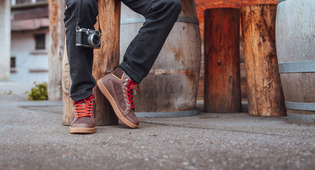 SAOLA men vegan Sneakers Men Machu Waterproof Chocolate
