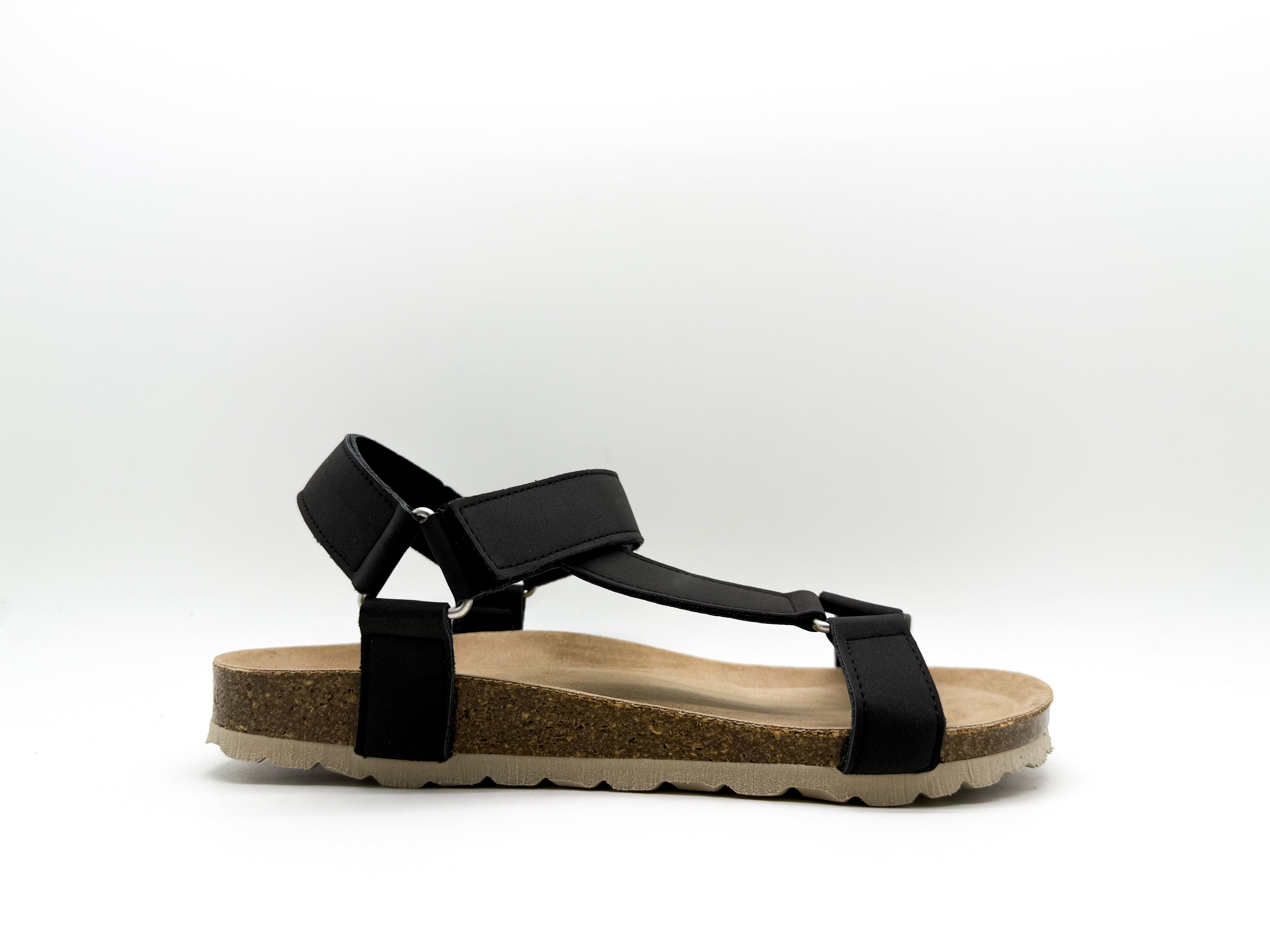 thies men vegan Sandals Eco Bio Trek Obsidian Grey