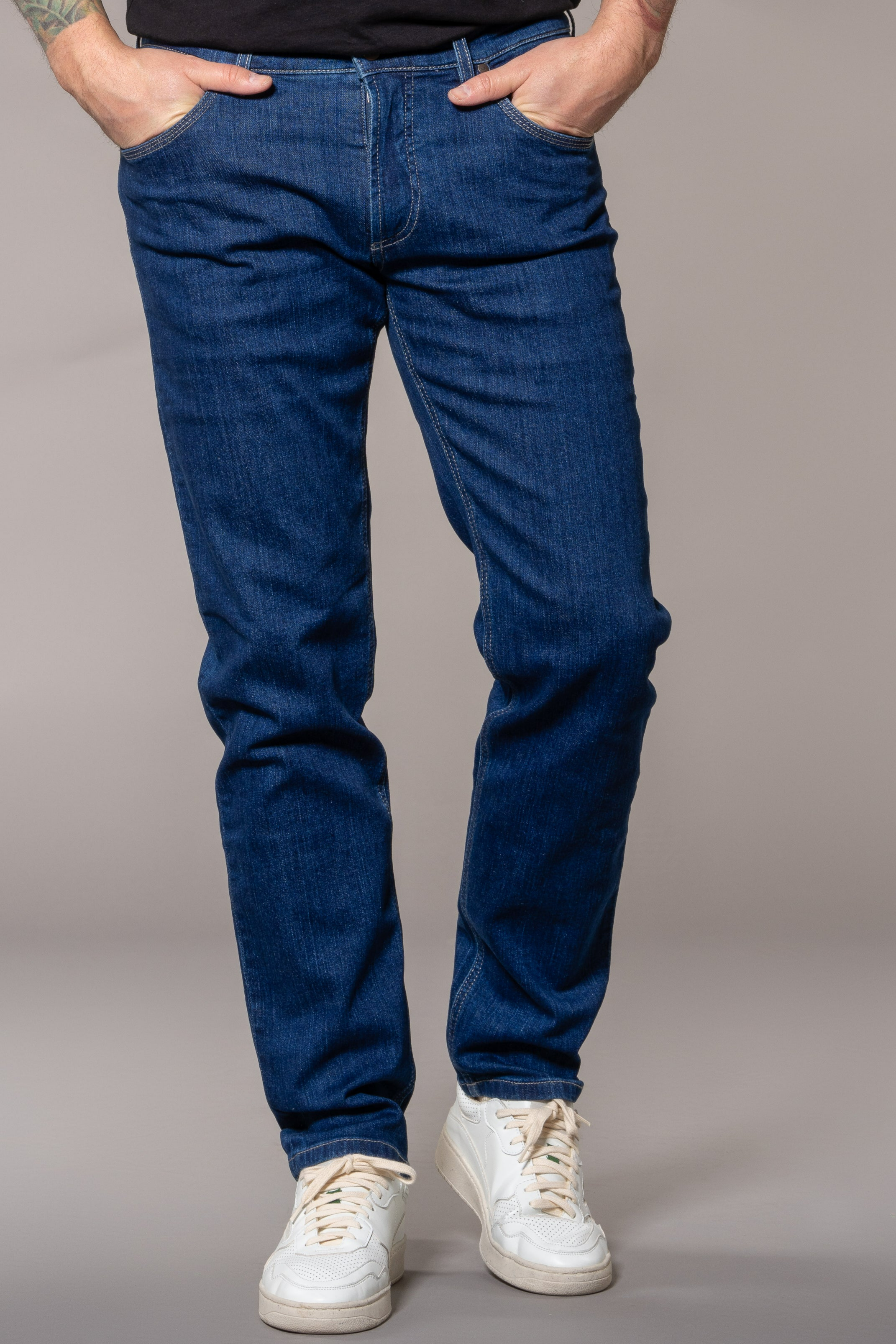 Feuervogl Herren vegan Jeans Finn Klassisch Blau