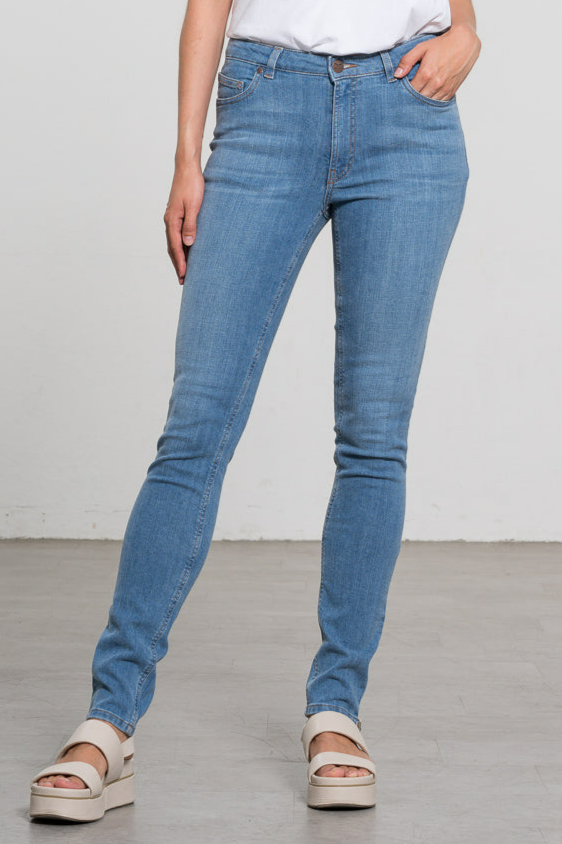 Feuervogl Damen vegan Jeans Hanna Skinny Fashion Blau