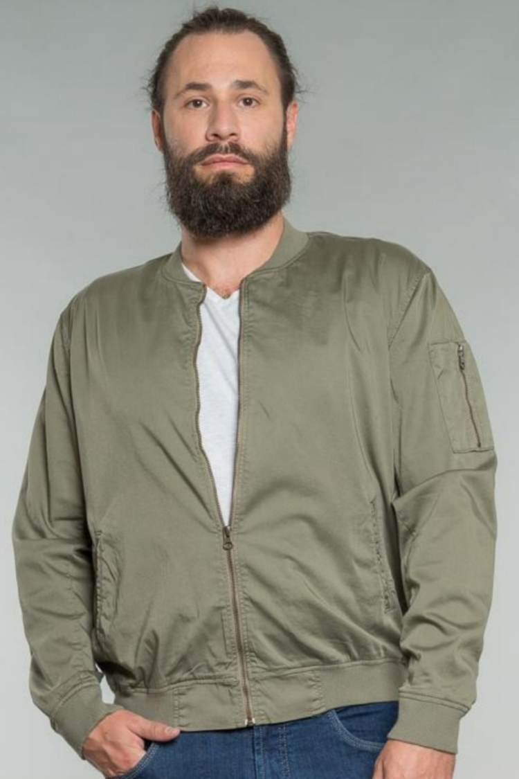 Feuervogl Herren vegan Blousonjacke Till Light Khaki