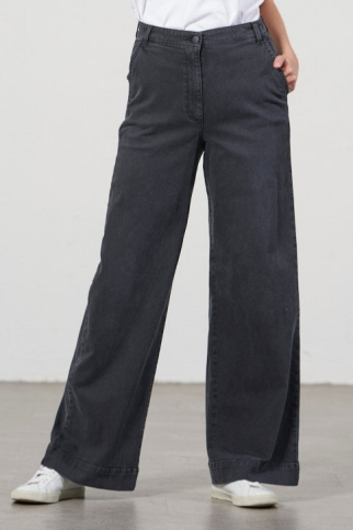 Feuervogl Damen vegan Jeans Hyperflex Raven Schwarz
