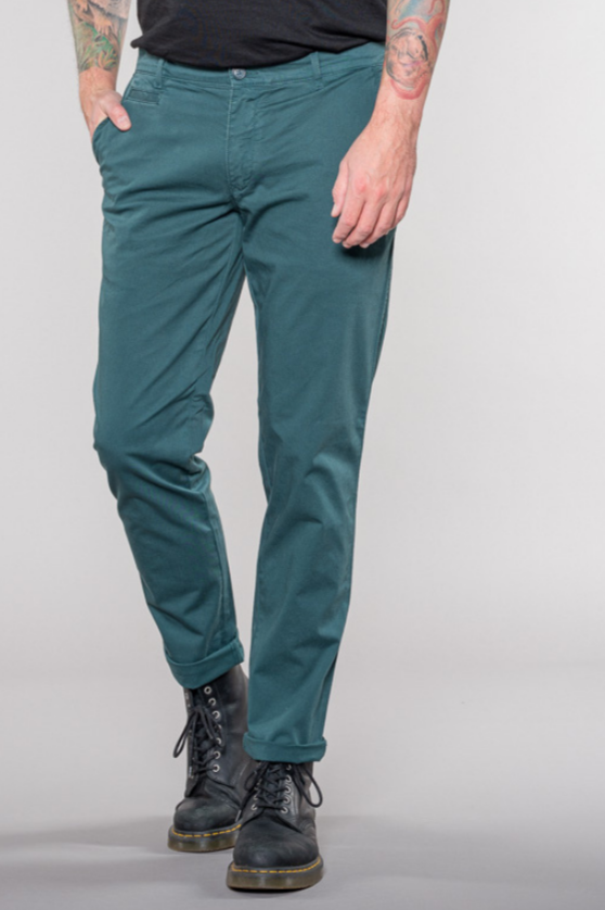 Feuervogl Herren vegan Chino-Hose Lasse SmaragdgrÃ¼n