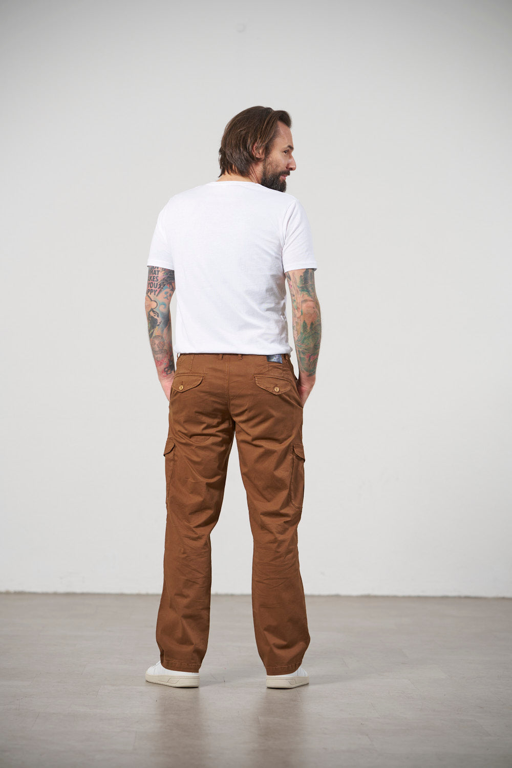 Feuervogl men vegan Cargo Pants Mikko Nice Nougat