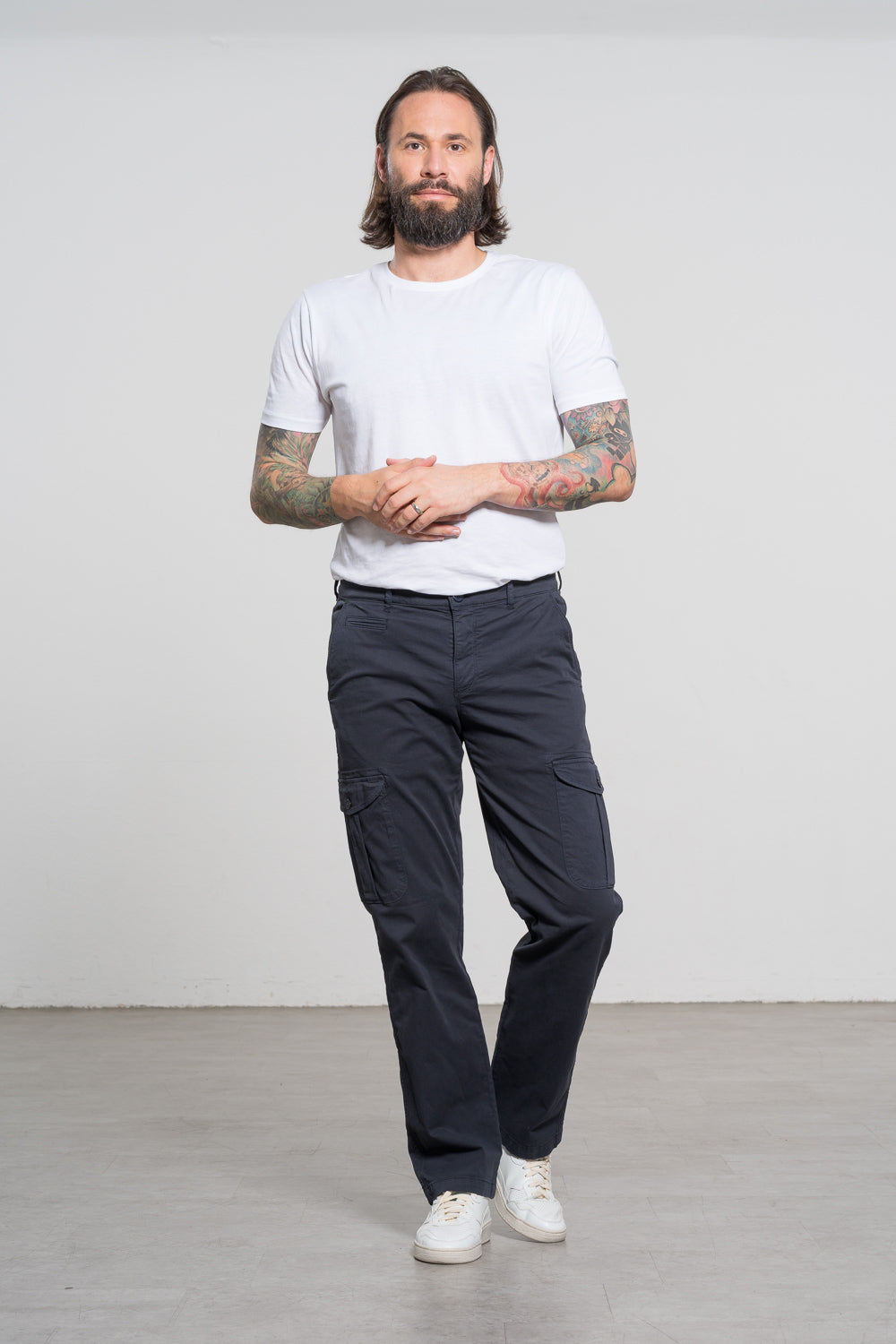 Feuervogl men vegan Cargo Pants Mikko Navy