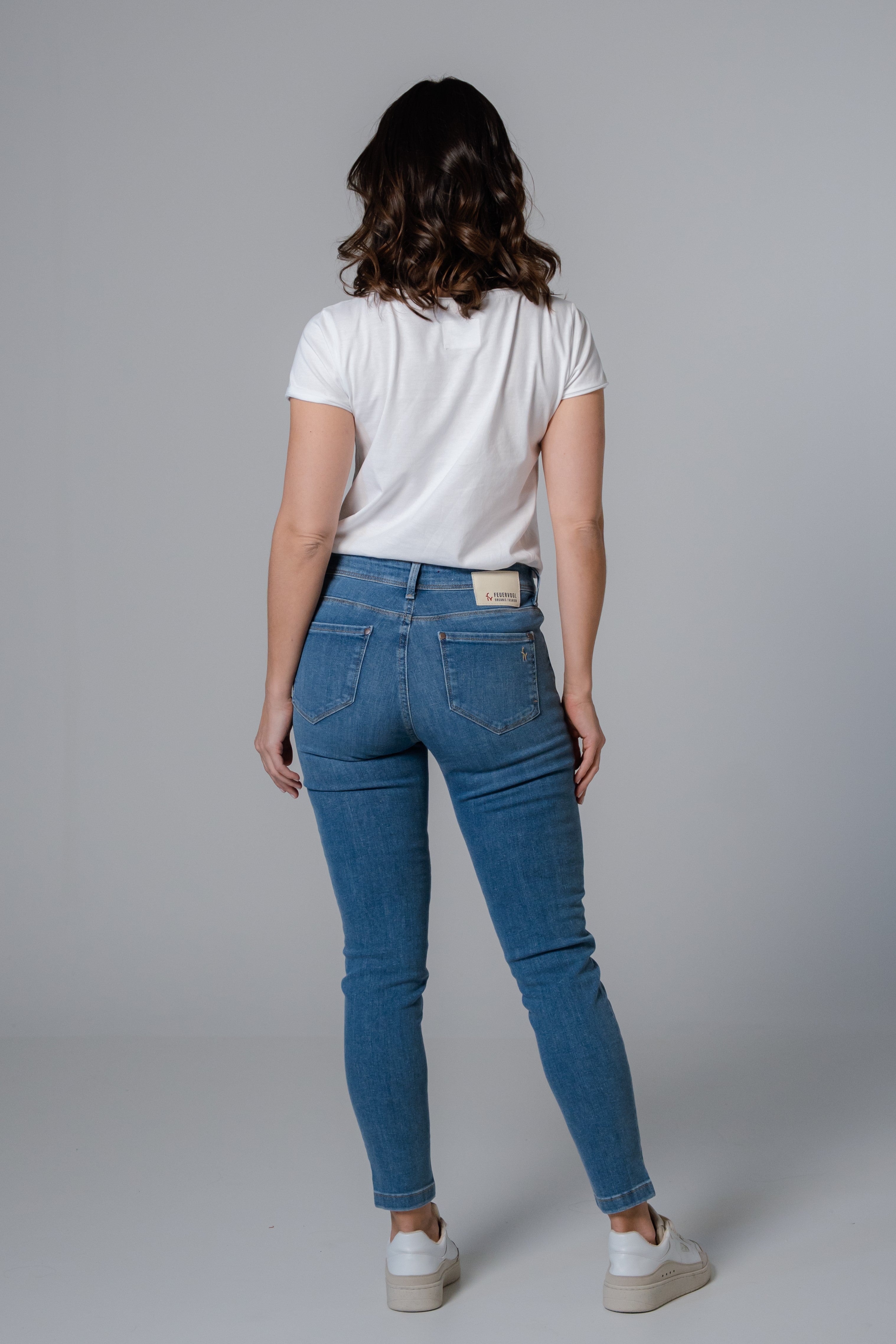 Feuervogl womens vegan Jeans Lotta Summer Blue