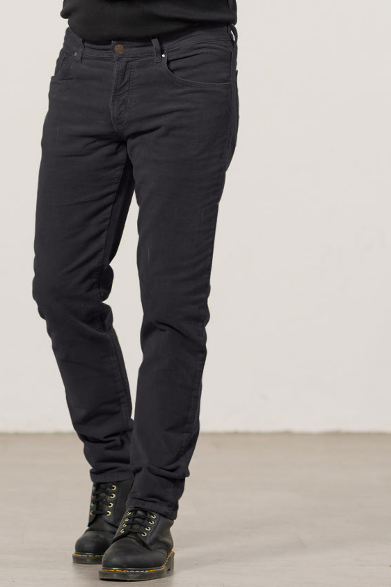 Feuervogl Herren vegan Hose Corduroy Finn Schwarz