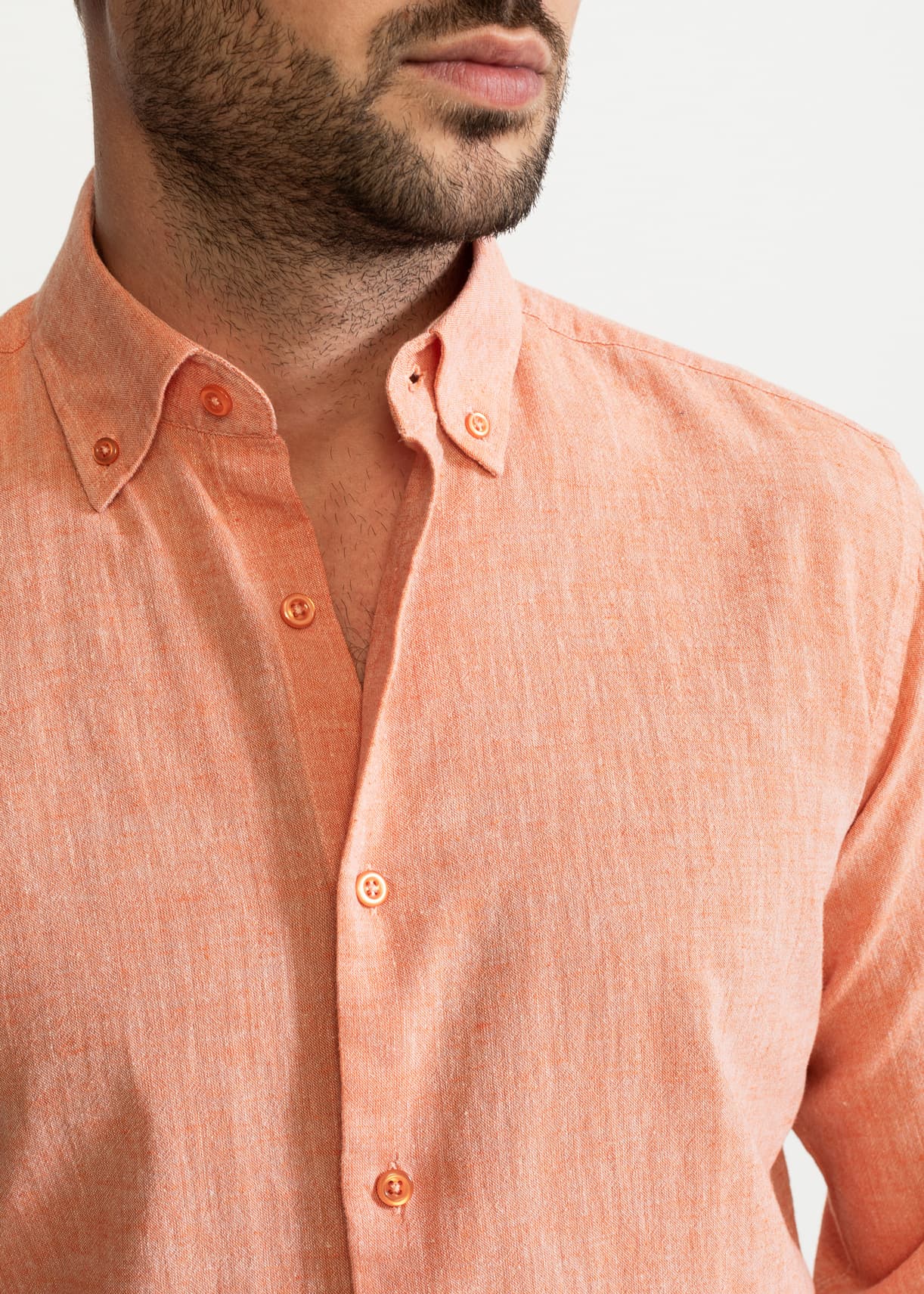 106221 - Herren vegan Hemd Godeanu Orange