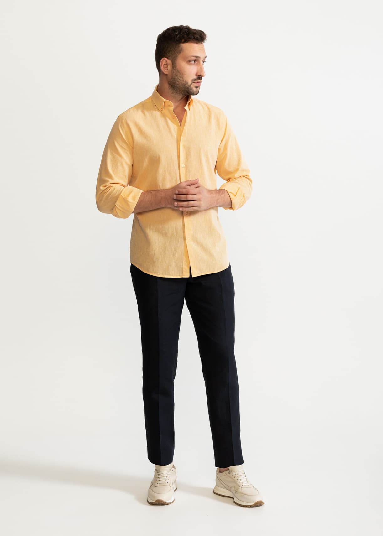 De IONESCU men vegan Shirt Godeanu Yellow