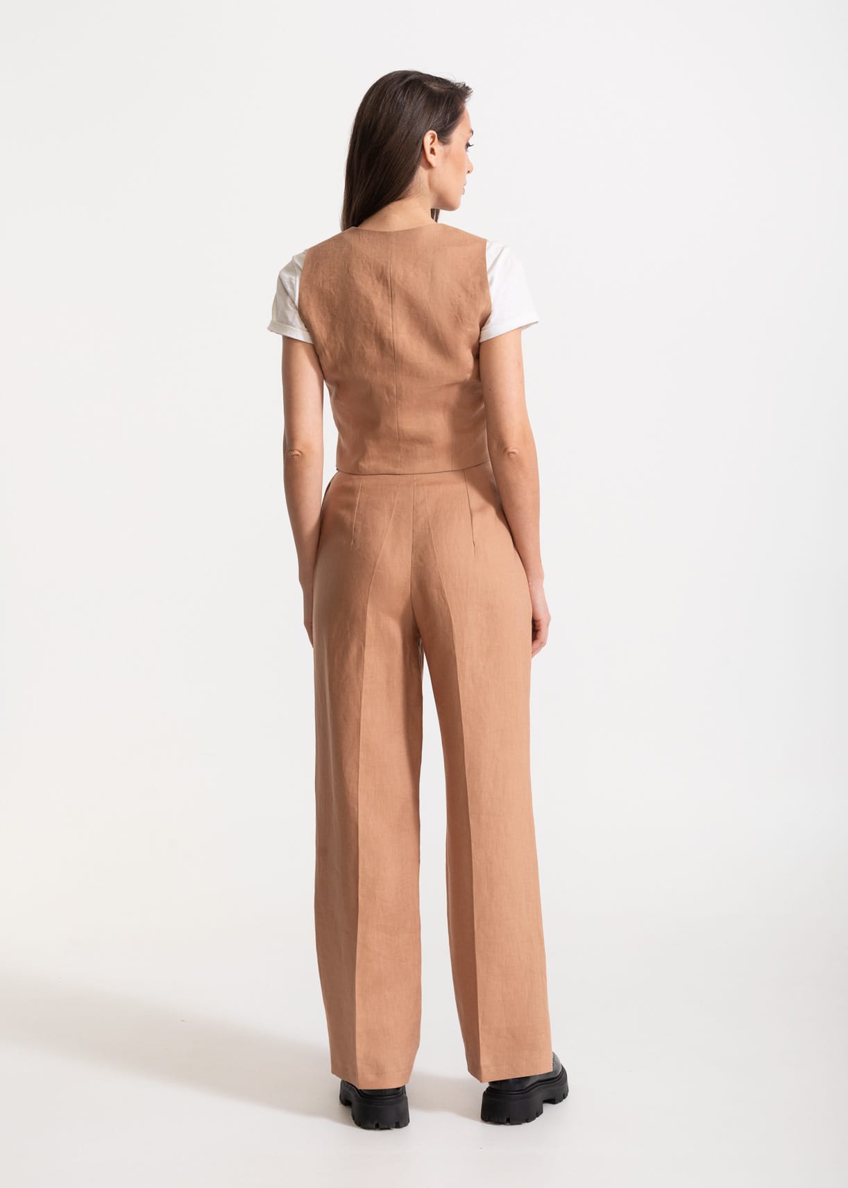 106320 - Damen vegan Set Figa Leinen Cappuccino