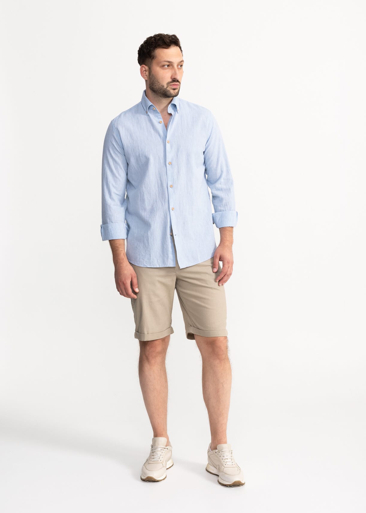 De IONESCU men vegan Shorts Carpatica Beige