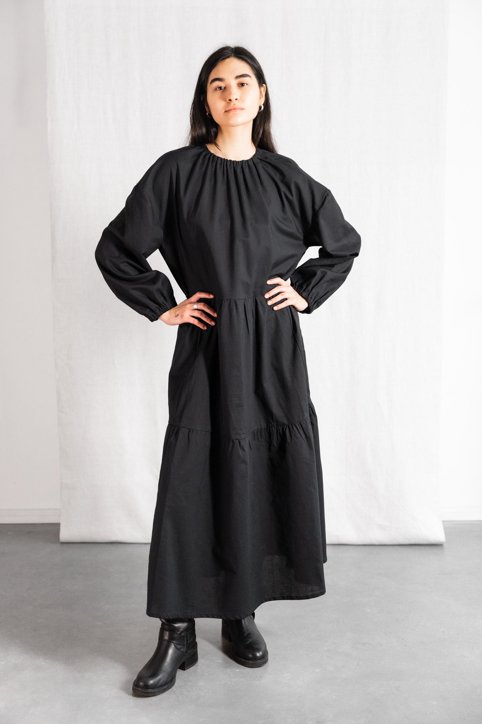 106481 - Damen vegan Kleid Savera Schwarz