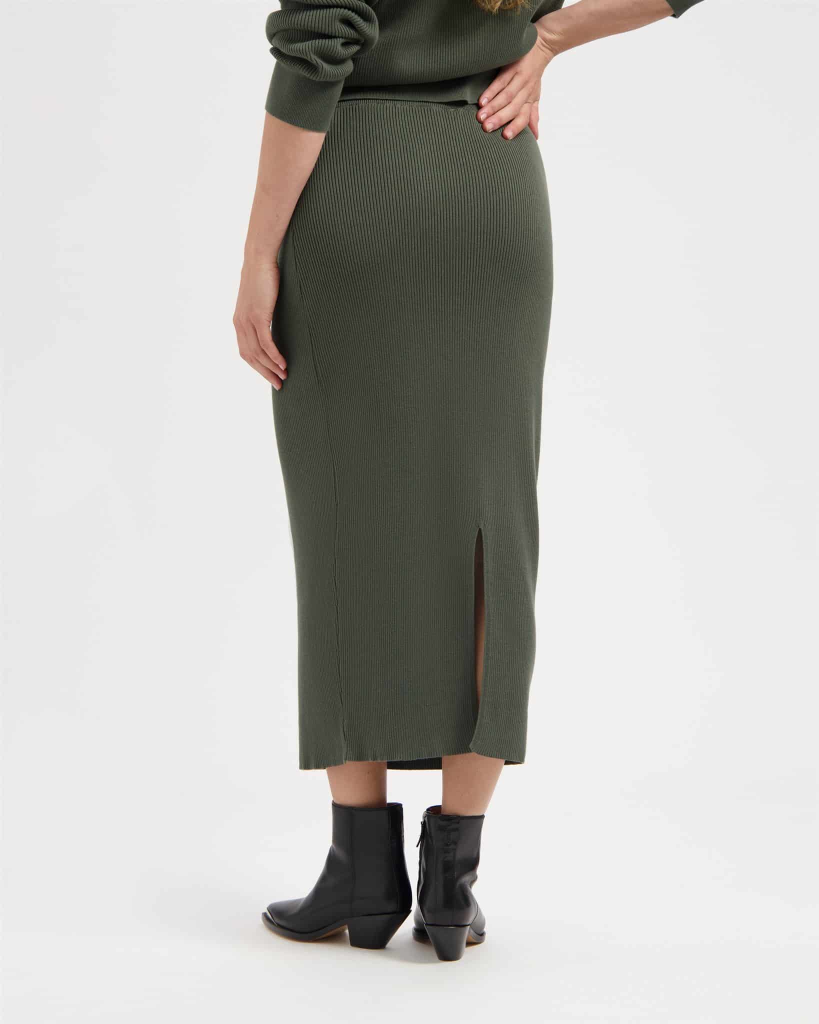 Kuyichi womens vegan Skirt Keira Green